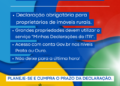 Declaração do ITR 2026 tem início em 10 de agosto com obrigatoriedade de novo canal digital para parte dos contribuintes