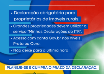 Declaração do ITR 2026 tem início em 10 de agosto com obrigatoriedade de novo canal digital para parte dos contribuintes