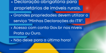 Declaração do ITR 2026 tem início em 10 de agosto com obrigatoriedade de novo canal digital para parte dos contribuintes