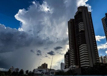 Cavado atmosférico traz risco de tempestades no Sul de MS, enquanto Norte registra até 36°C