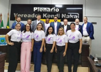 Vereadores aderem ao Agosto Lilás e reforçam combate à violência contra a mulher em Paraíso das Águas