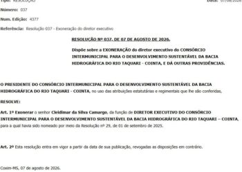 Cointa exonera Diretor Executivo após ordem do Tribunal de Justiça de Mato Grosso do Sul