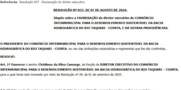 Cointa exonera Diretor Executivo após ordem do Tribunal de Justiça de Mato Grosso do Sul