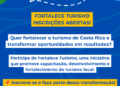 Fortalece Turismo abre inscrições para qualificação da gestão turística em Costa Rica