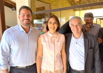 Reinaldo participa de reunião com  Flávio Bolsonaro e Michele no DF