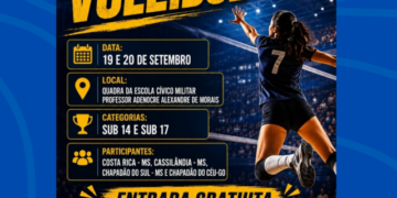 Costa Rica sedia 3ª etapa da Liga Regional de Vôlei com categorias Sub-14 e Sub-17