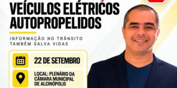 Trânsito e segurança: Alcinópolis promove palestra sobre regras de circulação de veículos elétricos nesta terça-feira (22)