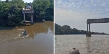 MS decreta emergência em 3 cidades após colapso de ponte no Rio Taquari