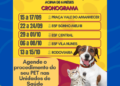 Saúde divulga Cronograma de Atendimentos do Castramóvel para setembro e primeira quinzena de outubro em Costa Rica