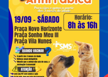 Saúde pública: Costa Rica mobiliza vacinação antirrábica para cães e gatos em três praças neste sábado (19)
