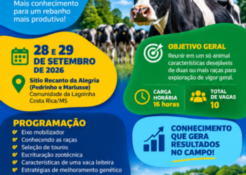 Desenvolvimento rural: Costa Rica promove curso de melhoramento genético para fortalecer a bovinocultura de leite nos dias 28 e 29