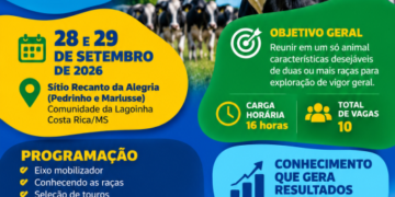 Desenvolvimento rural: Costa Rica promove curso de melhoramento genético para fortalecer a bovinocultura de leite nos dias 28 e 29