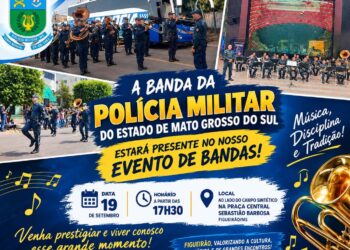 Figueirão recebe Banda da Polícia Militar em evento de bandas no dia 19 de setembro