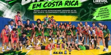Vôlei de Chapadão do Sul brilha em Costa Rica e garante quatro pódios na LIREVOL