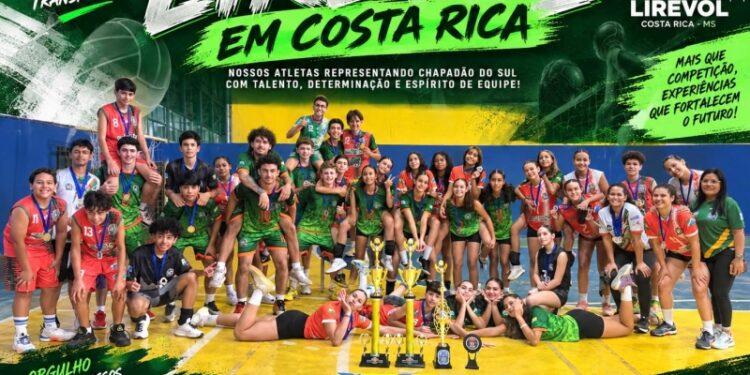 Vôlei de Chapadão do Sul brilha em Costa Rica e garante quatro pódios na LIREVOL