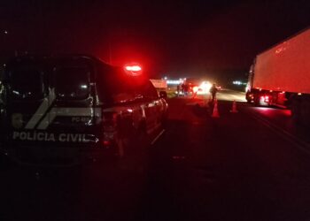 Homem morre após ser atropelado por carreta na Avenida 306, em Chapadão do Sul