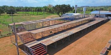 Figueirão já vive o clima do 5º Rodeio Fest com início da montagem da estrutura