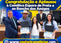 Câmara entrega Moção de Congratulação e Aplausos à Comitiva Espora de Prata e ao Rancho dos Amigos
