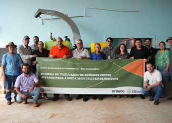 Arauco investe R$ 1 milhão em equipamentos para a Unidade de Triagem de Resíduos de Inocência
