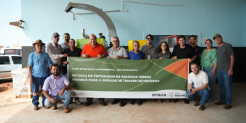 Arauco investe R$ 1 milhão em equipamentos para a Unidade de Triagem de Resíduos de Inocência