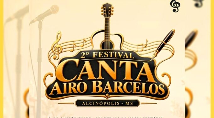 Alcinópolis recebe 2º Festival Canta Airo Barcelos nos dias 18 e 19 de setembro