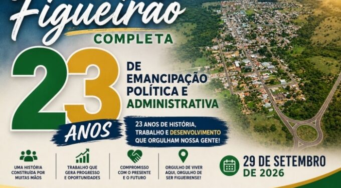 Figueirão comemora aniversário de emancipação veja a programação.