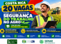Qualificação e agronegócio: Costa Rica abre 20 vagas gratuitas para curso técnico em Segurança do Trabalho no Agro