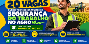 Qualificação e agronegócio: Costa Rica abre 20 vagas gratuitas para curso técnico em Segurança do Trabalho no Agro