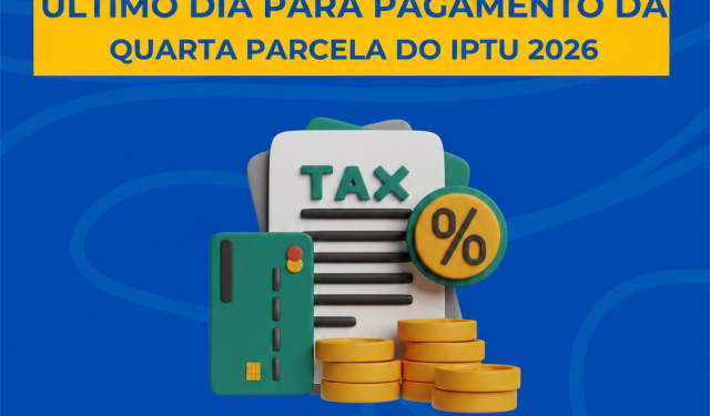 Finanças públicas: Prefeitura de Costa Rica alerta para vencimento da 4ª parcela do IPTU 2026 nesta terça-feira