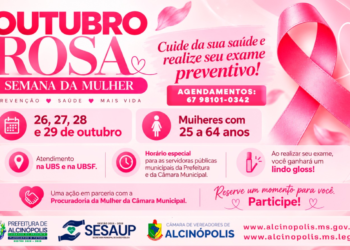 Outubro Rosa: Alcinópolis promove “Semana da Mulher” com exames preventivos e atendimento exclusivo para servidoras