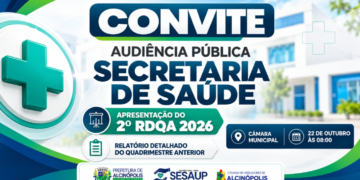 Prestação de contas: Prefeitura de Alcinópolis realiza audiência pública do 2º RDQA da Saúde nesta quinta-feira