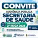 Prestação de contas: Prefeitura de Alcinópolis realiza audiência pública do 2º RDQA da Saúde nesta quinta-feira