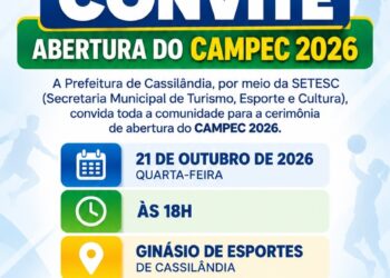 Cassilândia convida a população para a abertura do CAMPEC 2026 nesta quarta-feira