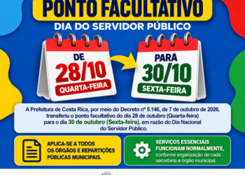 Calendário administrativo: Costa Rica altera ponto facultativo do Dia do Servidor Público para 30 de outubro
