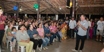 Odilon Ribeiro mobiliza multidão em carreata na Aldeia Taunay-Ipegue e grande reunião em Aquidauana