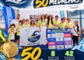 Desempenho esportivo: Natação de Costa Rica fatura 50 medalhas no Circuito FEDAMS e mira o Campeonato Centro-Oeste