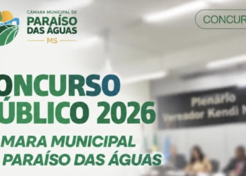 Câmara de Paraíso das Águas abre concurso público com salários de até R$ 8,1 mil