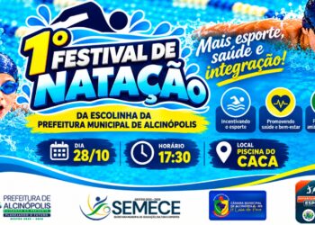 Esporte e formação: Alcinópolis realiza 1º Festival de Natação para alunos da Escolinha Municipal