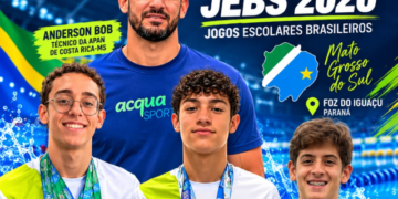 Esporte de alto rendimento: Natação de Costa Rica representa Mato Grosso do Sul nos Jogos da Juventude CAIXA 2026