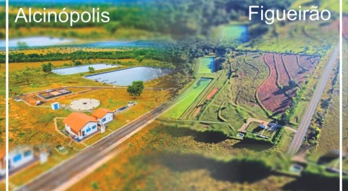 Alcinópolis lidera cobertura de esgoto na Região Norte de MS com 99%, enquanto Figueirão alcança 95,13%