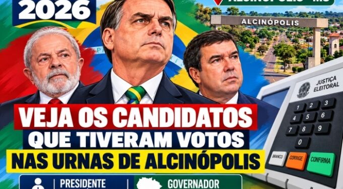 Veja os candidatos que tiveram votos nas urnas de Alcinópolis